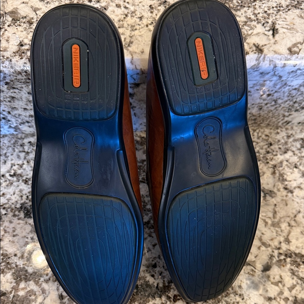 Cole Haan Men's Tan Leather Slip-On Loafers - Picture 9 of 11